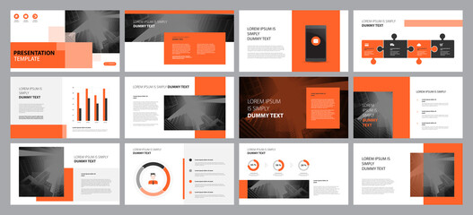 template presentation design and page layout design for brochure ,book , magazine,annual report and company profile , with info graphic elements design