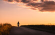 © Silke Koch - Motorradfahrer mit Abendhimmel