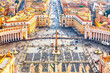 © Nikolay N. Antonov - Famous Saint Peter's Square in Vatican and aerial view of the Rome city during sunny day.