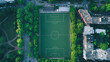 soccer field topdown view
