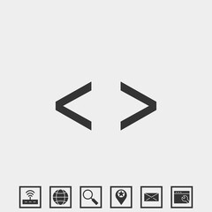 programming icon vector illustration for website and graphic design