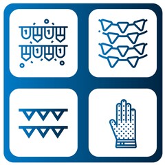 Poster - Set of seamless icons