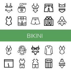 Poster - Set of bikini icons