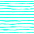 Seamless pattern of horizontal abstract watercolor cyan strips on white background. The color isolated horizontal line in the paper. watercolor print for clothes. Bright designer element
