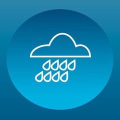 Sticker - Cloud with rain drops