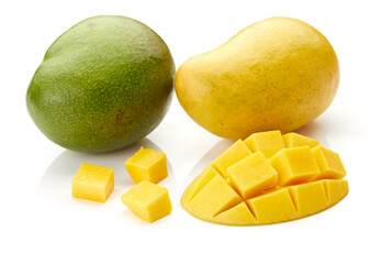 Wall Mural - Mango Isolated on White Background