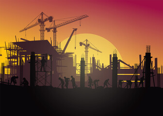 Construction vector background,Construction info graphics, Book Cover Design.