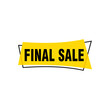 © Catharsis - Final Sale banner, poster background. Big sale, special offer, discounts, Vector illustration