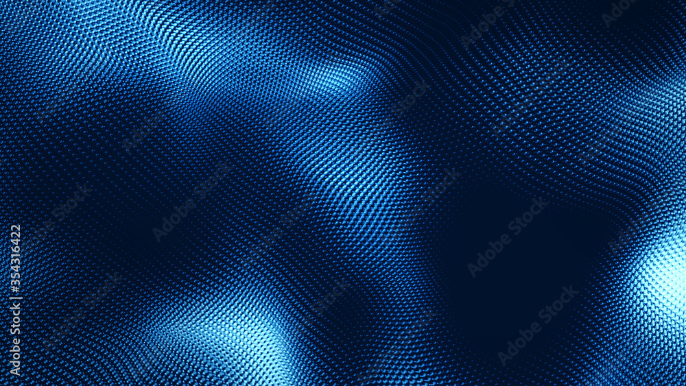 Dot white blue wave light screen gradient texture background. Abstract ...