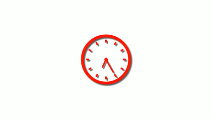 Amazing red color 3d clock icon,New clock images,counting down clock icon