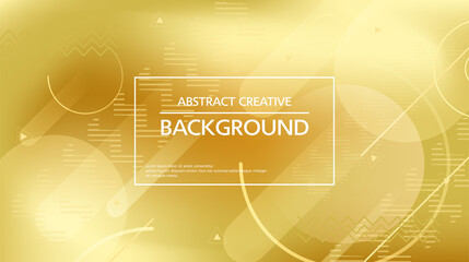 Wall Mural - Graphic design of golden shiny background with bright simple abstractions