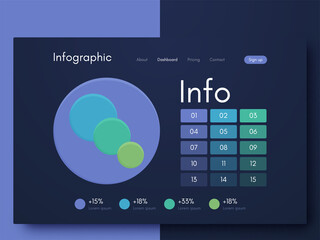 Vector graphic infographics. Template for creating mobile applications, workflow layout, diagram, banner, web design, business infographic reports