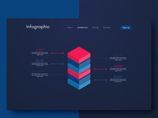 Vector graphic infographics. Template for creating mobile applications, workflow layout, diagram, banner, web design, business infographic reports