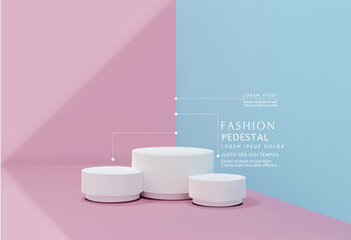 vector pink-blue minimal scene , podiumfor cosmetic product presentation. abstract background with g