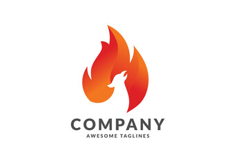 Wall Mural - luxury phoenix fire bird logo concept,  creative logo for mythological bird