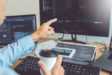 developing programmer development website design and coding technologies working in software company