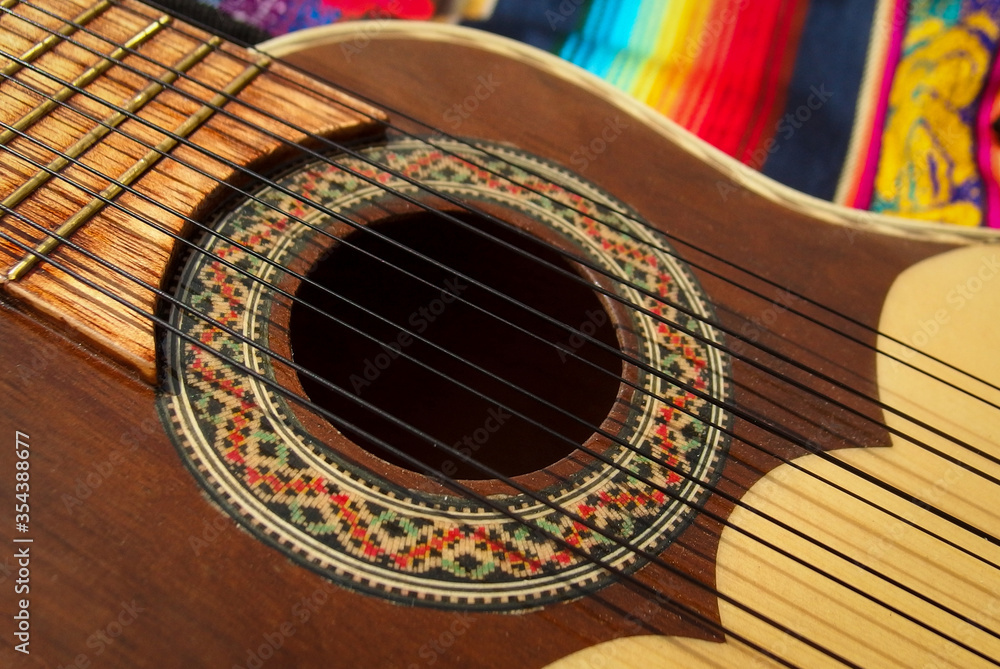 ภาพถ่าย Stock Charango, a traditional string instrument from the Andean ...
