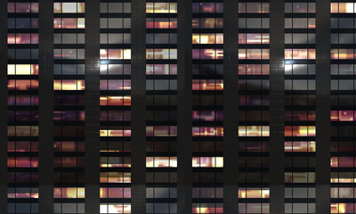 Wall Mural - office building skycraper windows facade