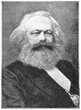Portrait of Karl Marx - a German philosopher, economist, historian, sociologist, political theorist, journalist and socialist revolutionary. Illustration of the 19th century. White background.