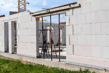 Wall Mural - construction site of a building - scaffolding 