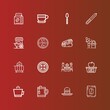 © Nadir - Editable 16 cafe icons for web and mobile