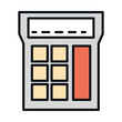 © Stockgiu - math education school science calculator financial line and fill style icon