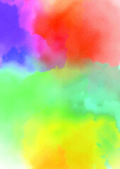 Poster - abstract colorful watercolor background