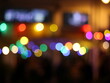 © Matt - Rozmyte kolorowe lampki, światła na ciemnym tle.