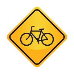 Wall Mural - Bicycle sign