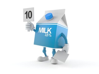 Poster - Milk box character with rating number