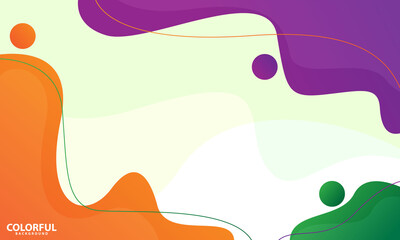 Wall Mural - colorful abstract background. wave style. designed for web, banner, background, wallpaper, flyer, po