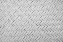 Full Frame Shot Of Wicker Woven Bamboo Mat Background For Texture..
