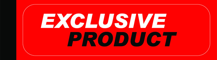 Sticker - Red Vector Banner exclusve product