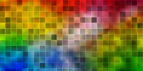 Light Multicolor vector template with rectangles.