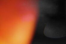 Orange Light Effect On Black Background. Abstract Wallpaper. Retro Film Photography Effect. Analog Foto. Frame. Redaction. 00s