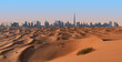 © Nancy Pauwels - Dubai skyline and desert landscape.