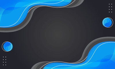 Wall Mural - abstract background with blue wave