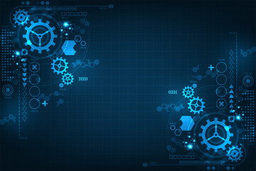 Technology background for gears in mechanical concepts.