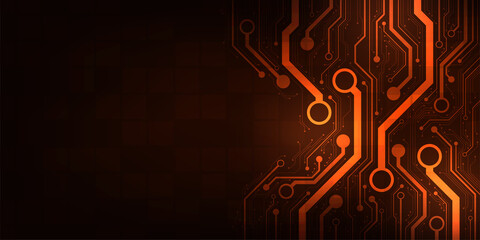 Design in the concept of electronic circuit boards.