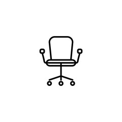 Poster - Office Chair Icon Vector Design Template