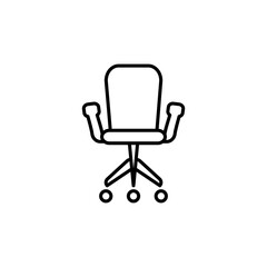 Canvas Print - Office Chair Icon Vector Design Template