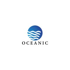 Wall Mural - Oceanic logo vector icon design