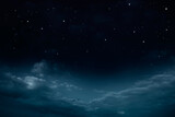 Fototapeta Kosmos - beautiful cloudy starry night sky
	