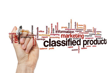 Sticker - Classified product word cloud concept