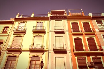 Wall Mural - Granada, Spain. Retro filter toned color image.