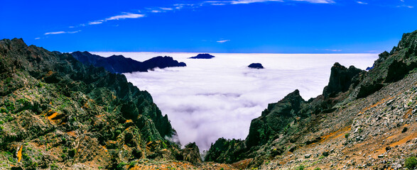 Wall Mural - MIrador Roque de los Muchachos - La palma, Canary islands. Highest point of the island