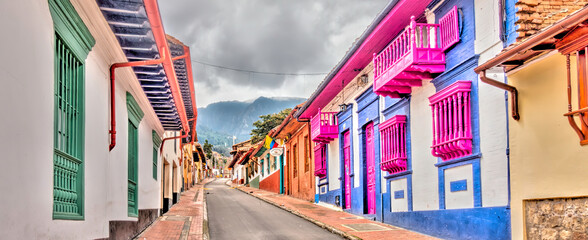 Wall Mural - Bogota, La Candelaria district, HDR Image