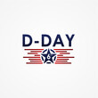 D-Day Vector Design Illustration For Memorial Moment