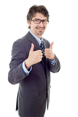 Wall Mural - businessman thumb up