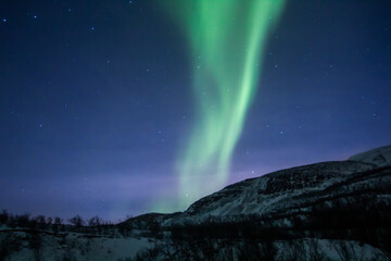 the northern lights (aurora borealis) in lapland